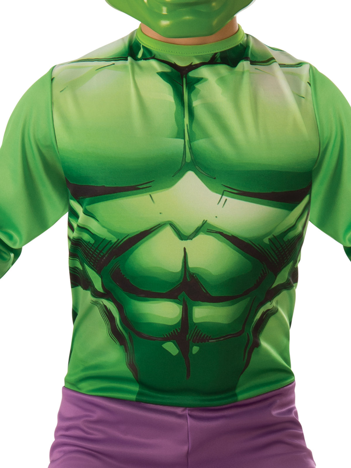 Kids Hulk Costume with Muscle Print Jumpsuit and Mask for Dress Up