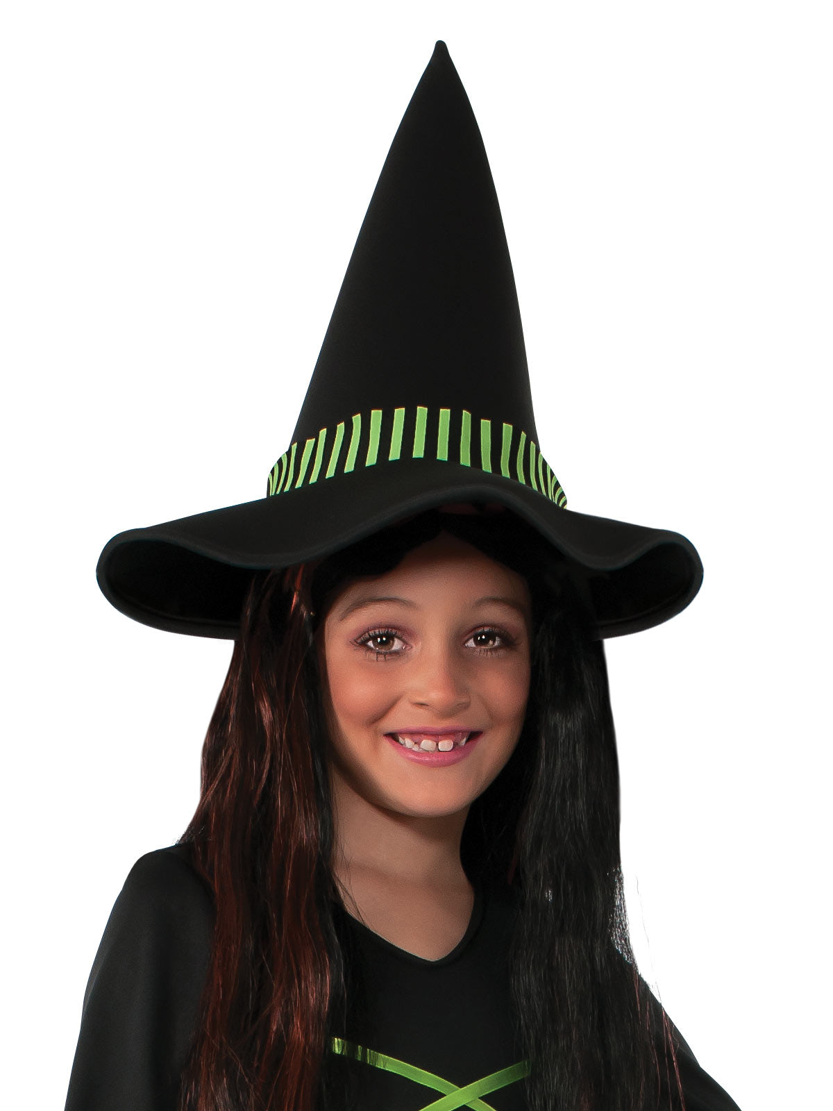 Rubie’s Wicked Witch Costume for Kids – Dress with Hat, Black &amp; Green Colour