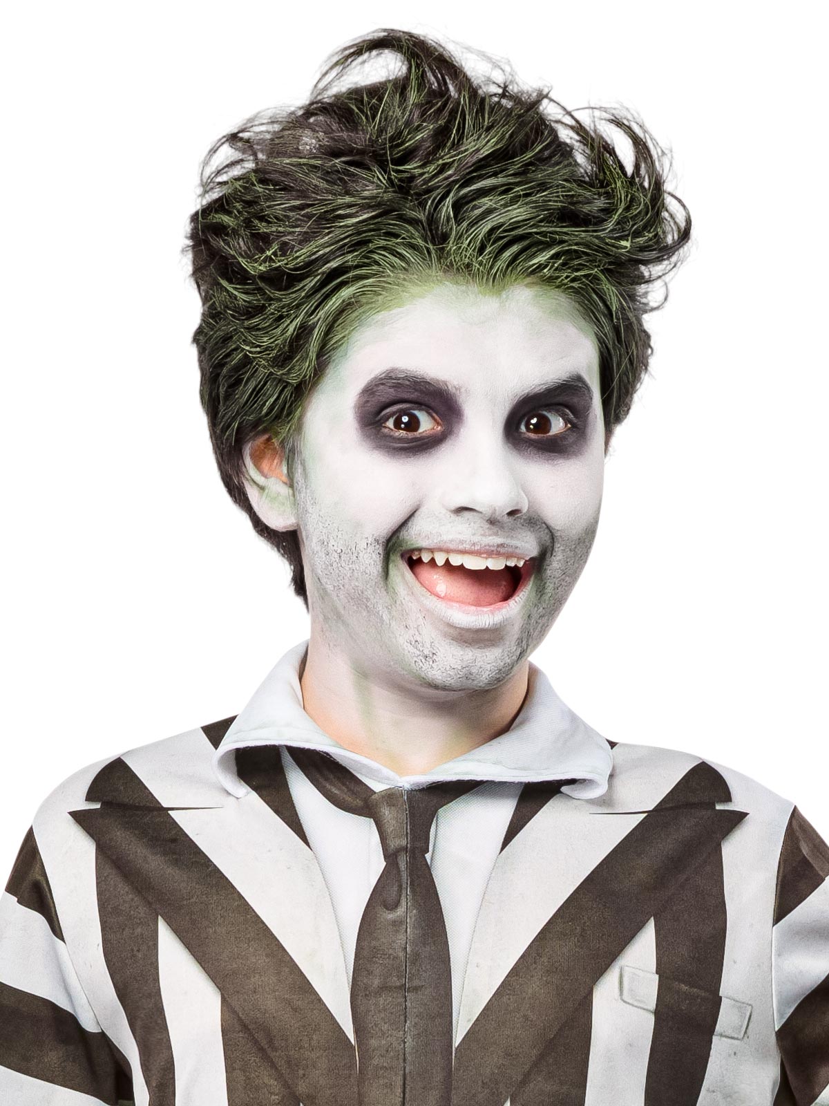Beetlejuice 2 Child Costume Jumpsuit with Tie and Collar for Halloween