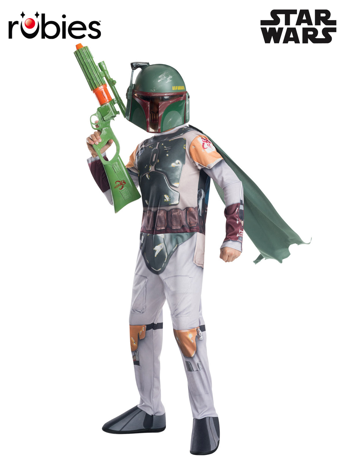 Boba Fett Costume Child Official Licensed Star Wars Jumpsuit with Mask and Cape