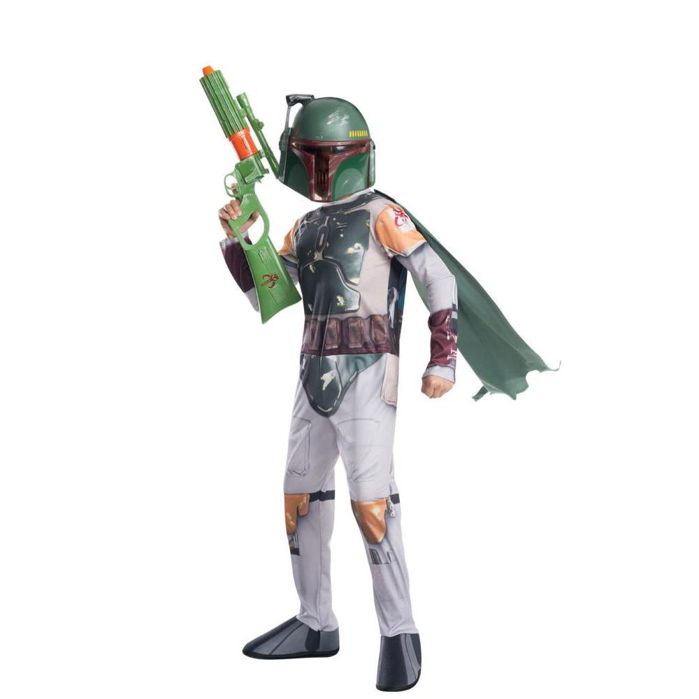 Boba Fett Costume Child Official Licensed Star Wars Jumpsuit with Mask and Cape