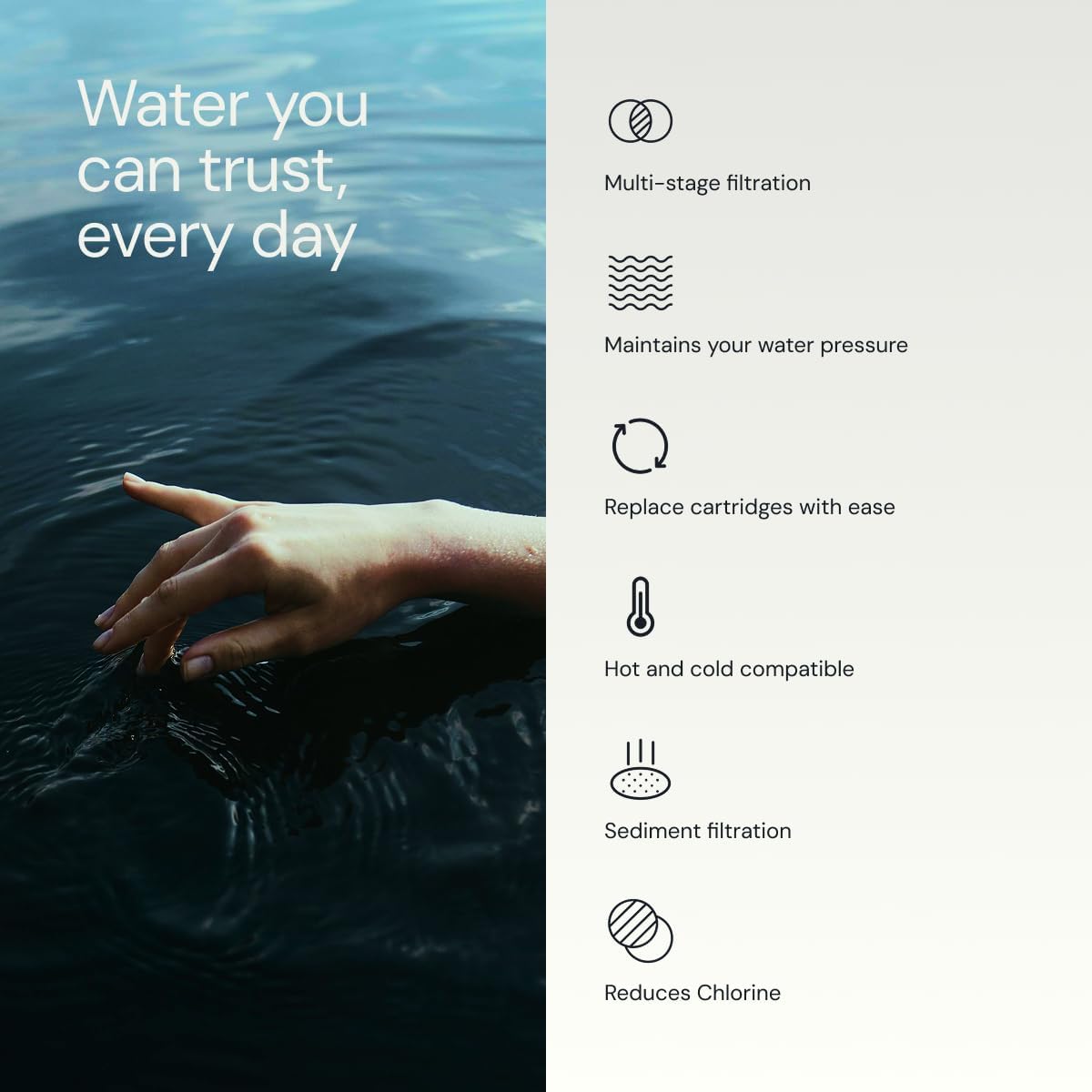 AquaBliss High Output Revitalizing Shower Filter for Hard Water Chrome