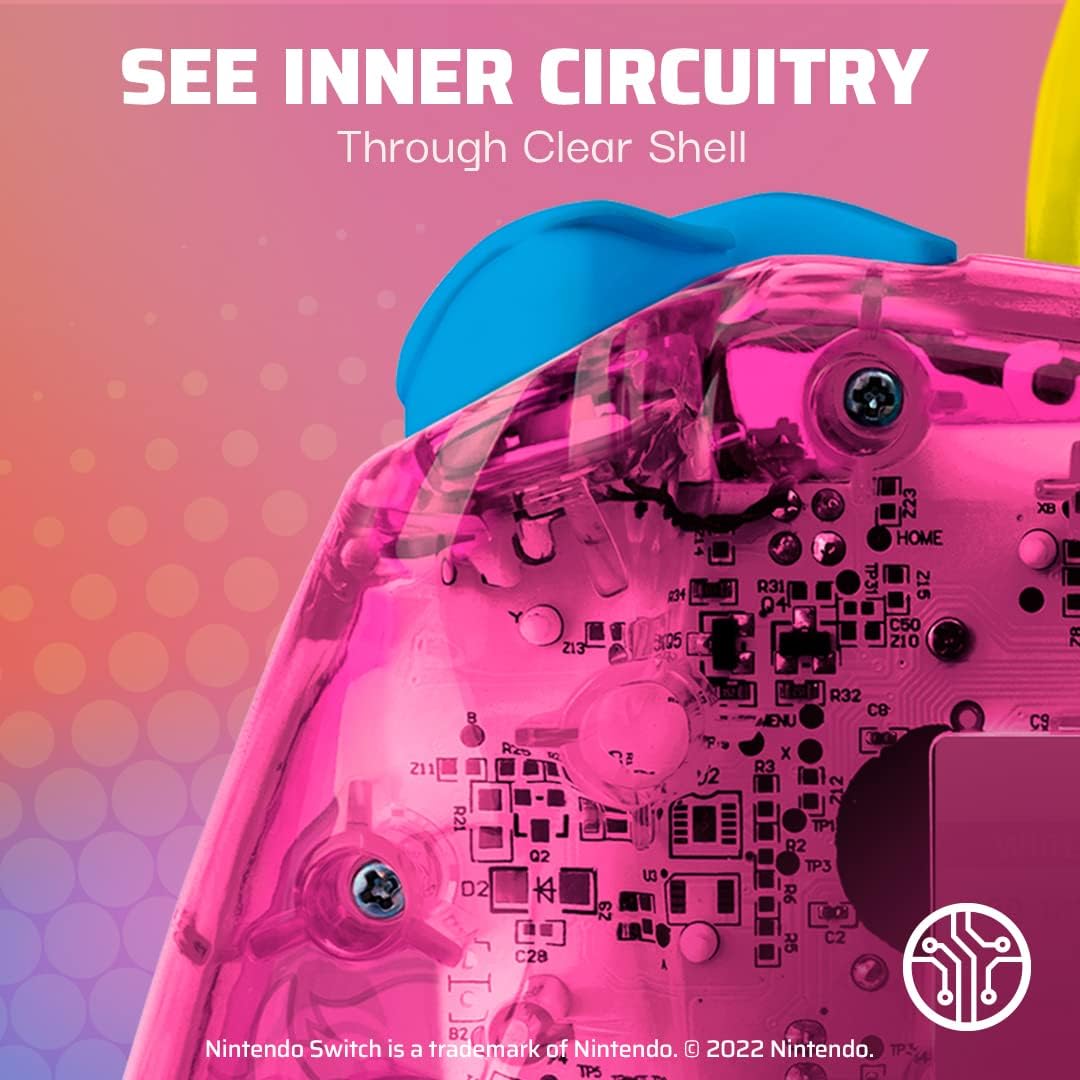Nintendo Switch Rock Candy Wired Controller – Peach Pink