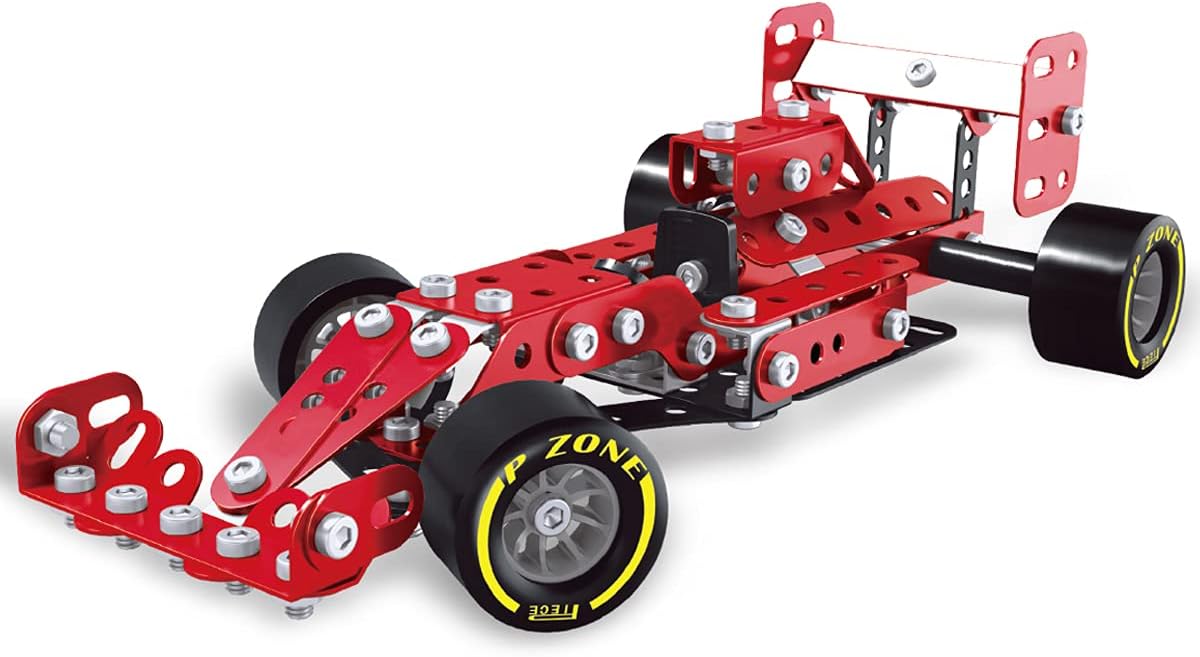 Construct IT Red Racing Car - 201-Piece Construction Kit - Build Your Own Racing Car - STEM Education Toys for Ages 8+