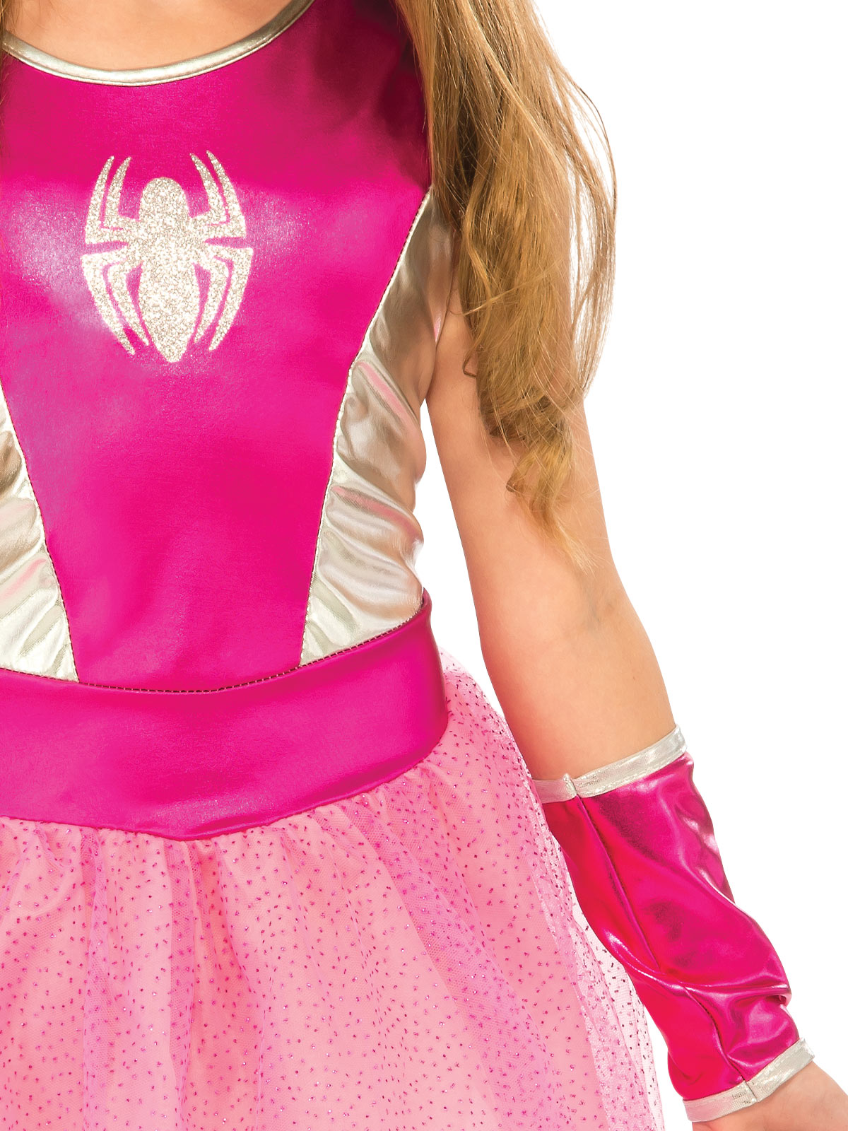 Marvel Spider-Girl Kids Costume – Official Licensed Dress with Tutu, Gauntlets &amp; Eyemask, Red Colour