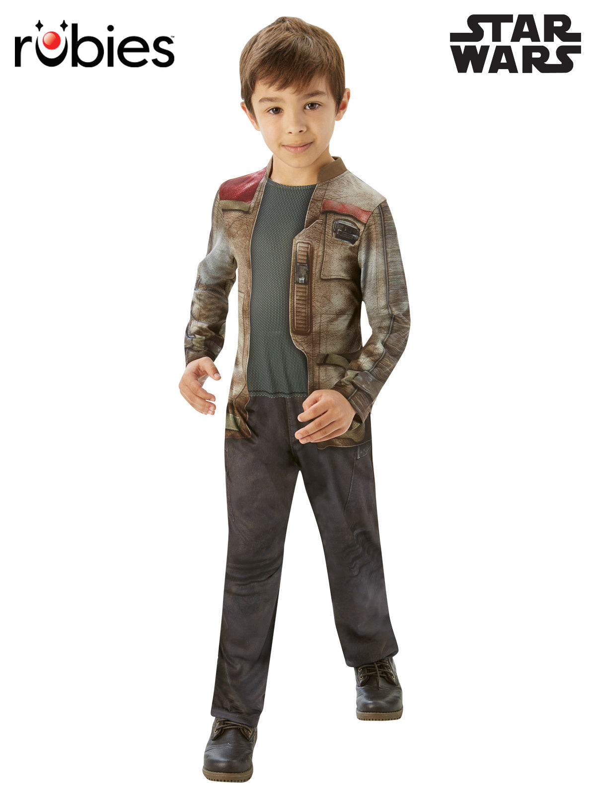 Star Wars Finn Classic Costume for Kids Printed Jacket Jumpsuit