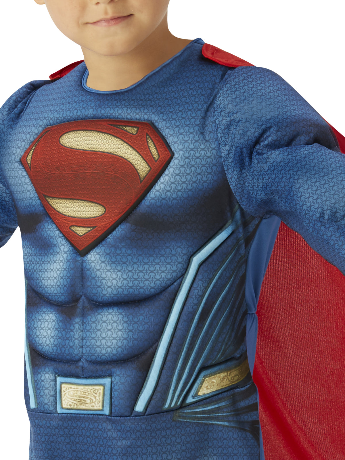 Superman Costume for Kids Deluxe Muscle Chest DC Comics Cape Suit