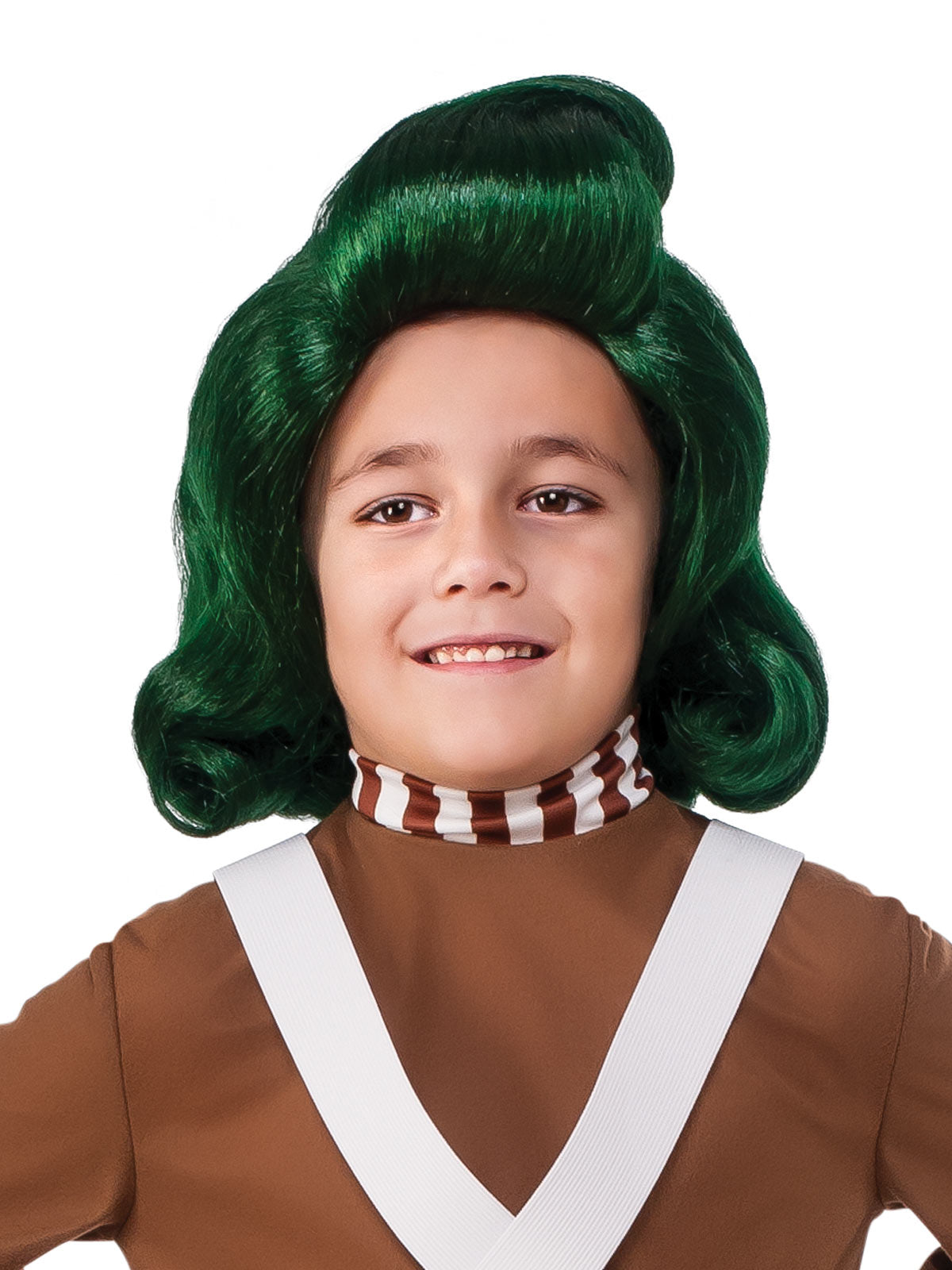 Willy Wonka Oompa Loompa Costume for Kids – Official Licensed Jumpsuit with Pantaloons, Brown Colour