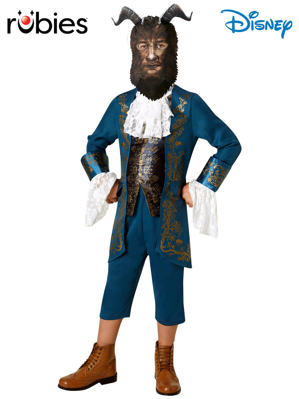 Beast Live Action Deluxe Costume for Kids Official Disney Beauty and the Beast Blue Colour