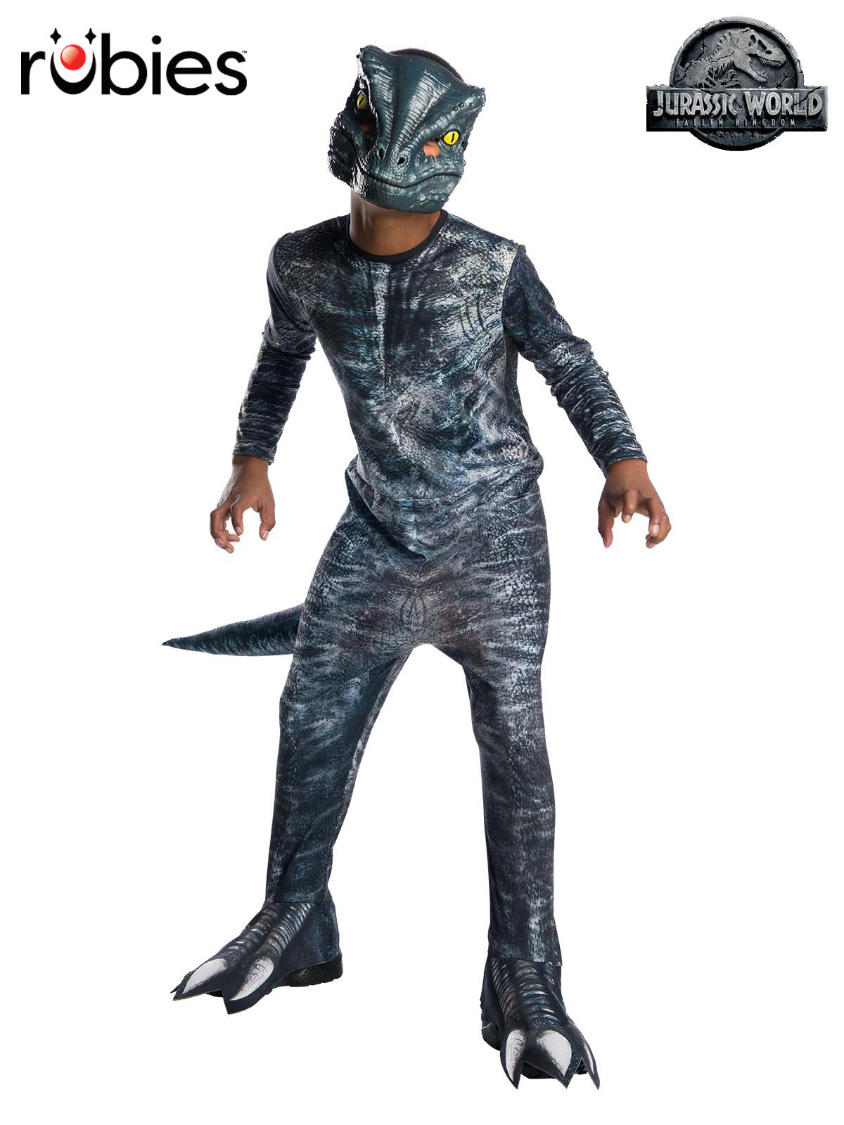 Jurassic World Velociraptor Blue Costume for Kids with Mask