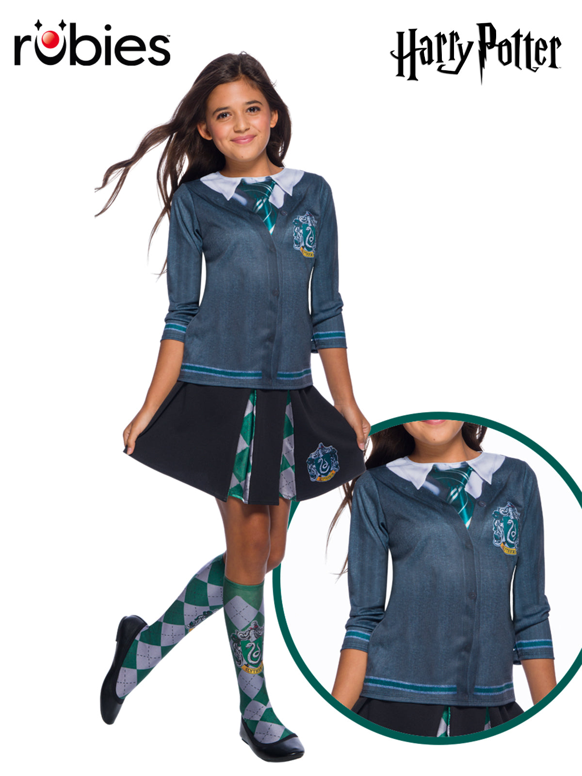 Slytherin Costume Top Child