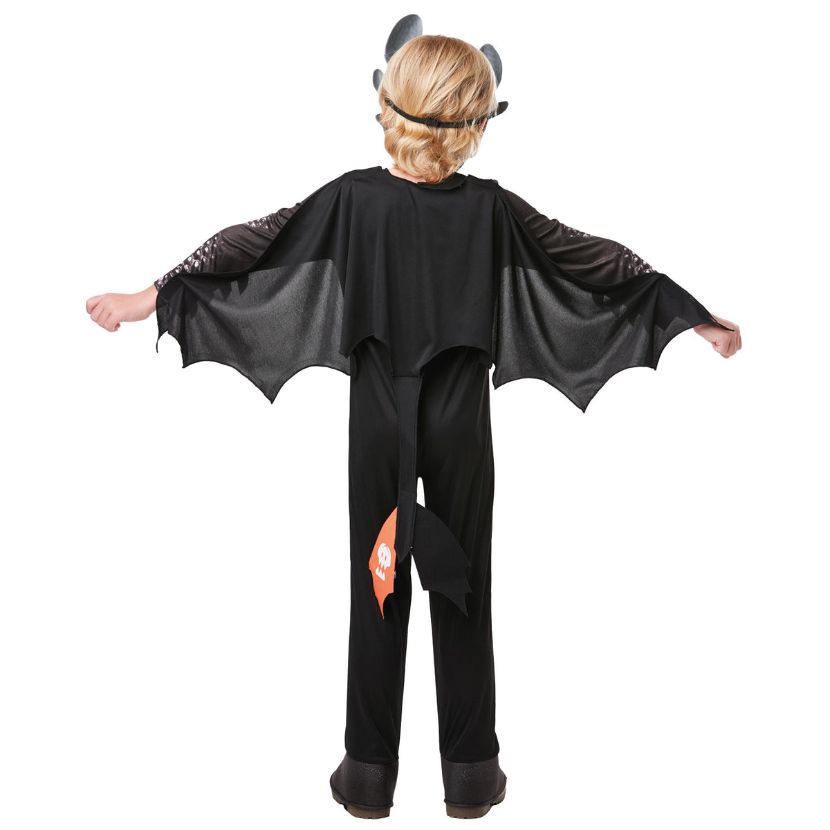 Toothless Costume for Kids Night Fury Deluxe Jumpsuit with Wings and Mask