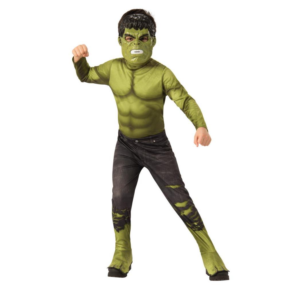 Hulk Costume for Kids with Printed Jumpsuit and Mask Marvel Avengers