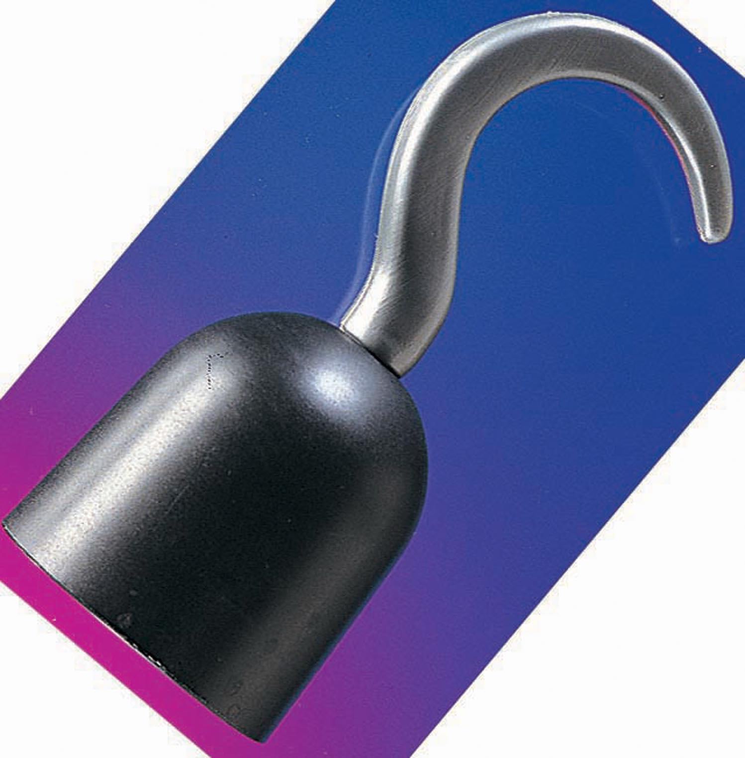 Pirate Hook Accessory for Kids – Official Rubie’s Silver Plastic Toy Hook Grey Colour