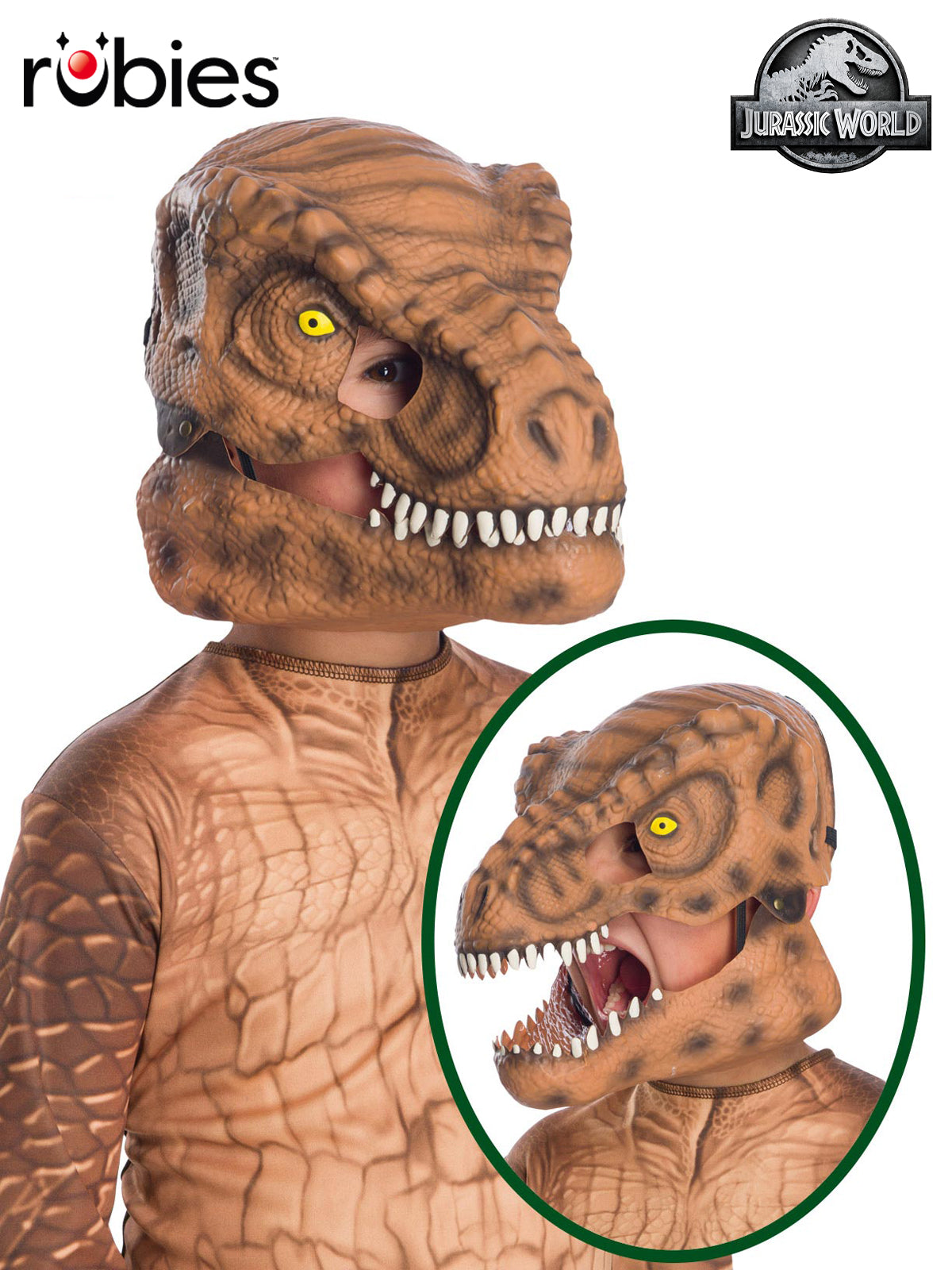 T-Rex Moveable Jaw Mask Child