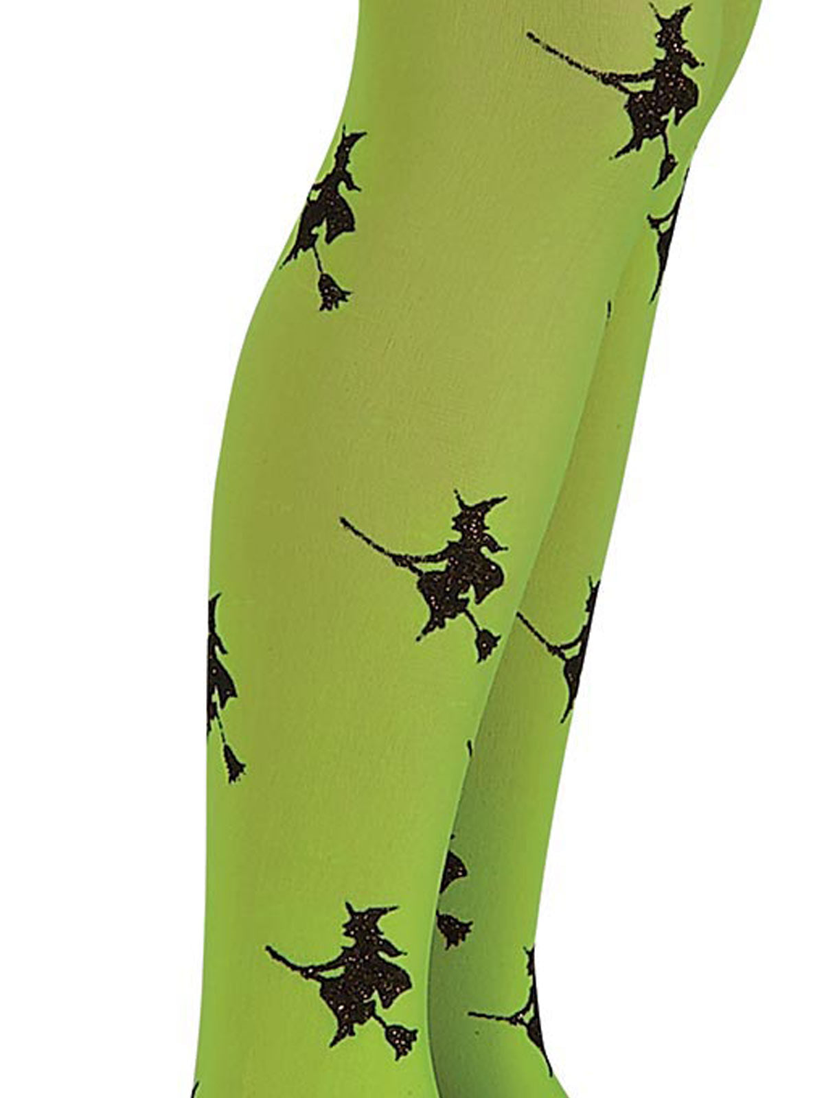 Glitter Witch Tights Green Child