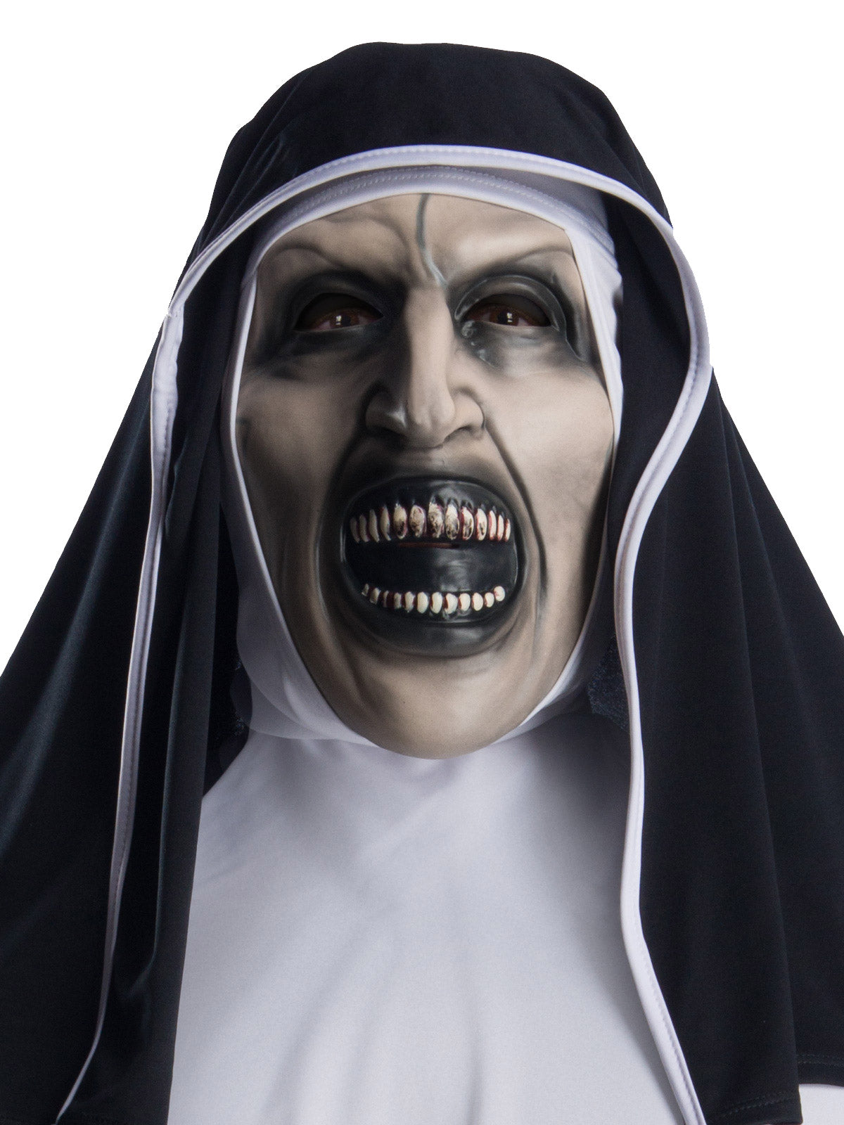 The Nun Costume for Adults Horror Movie Outfit with Mask Hood and Headpiece
