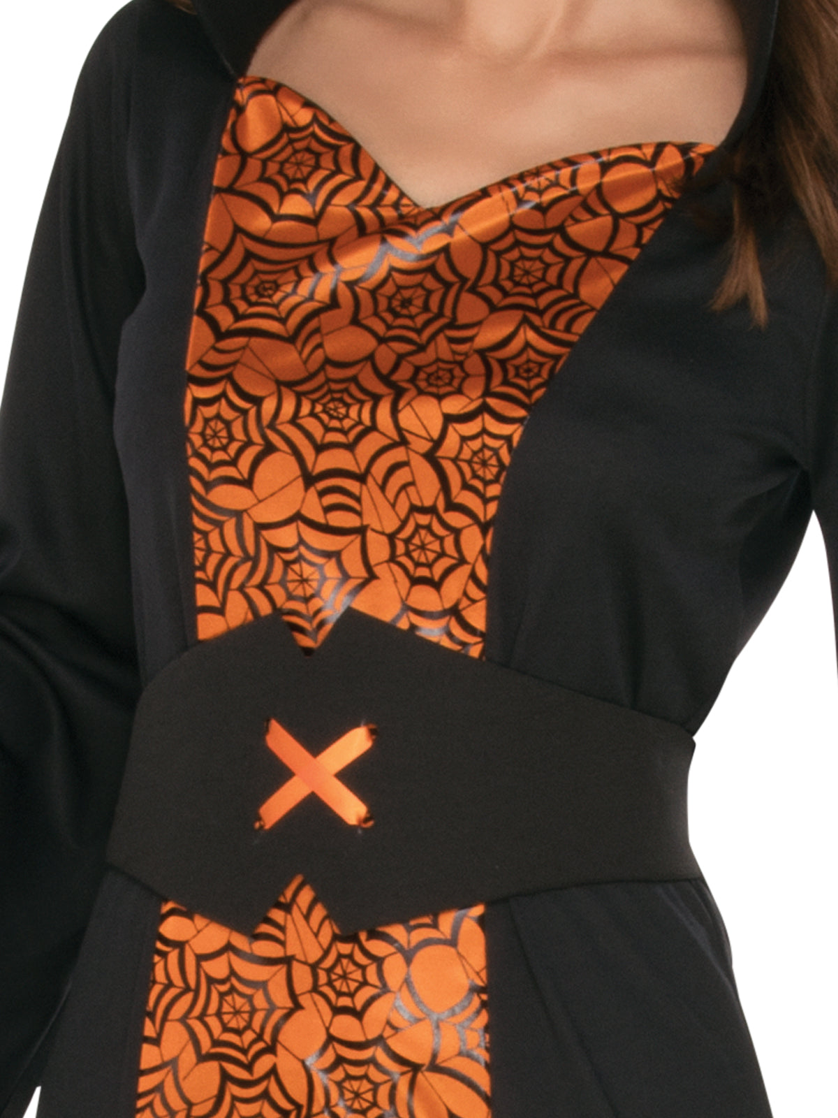 Orange & Black Witch Costume, Adult
