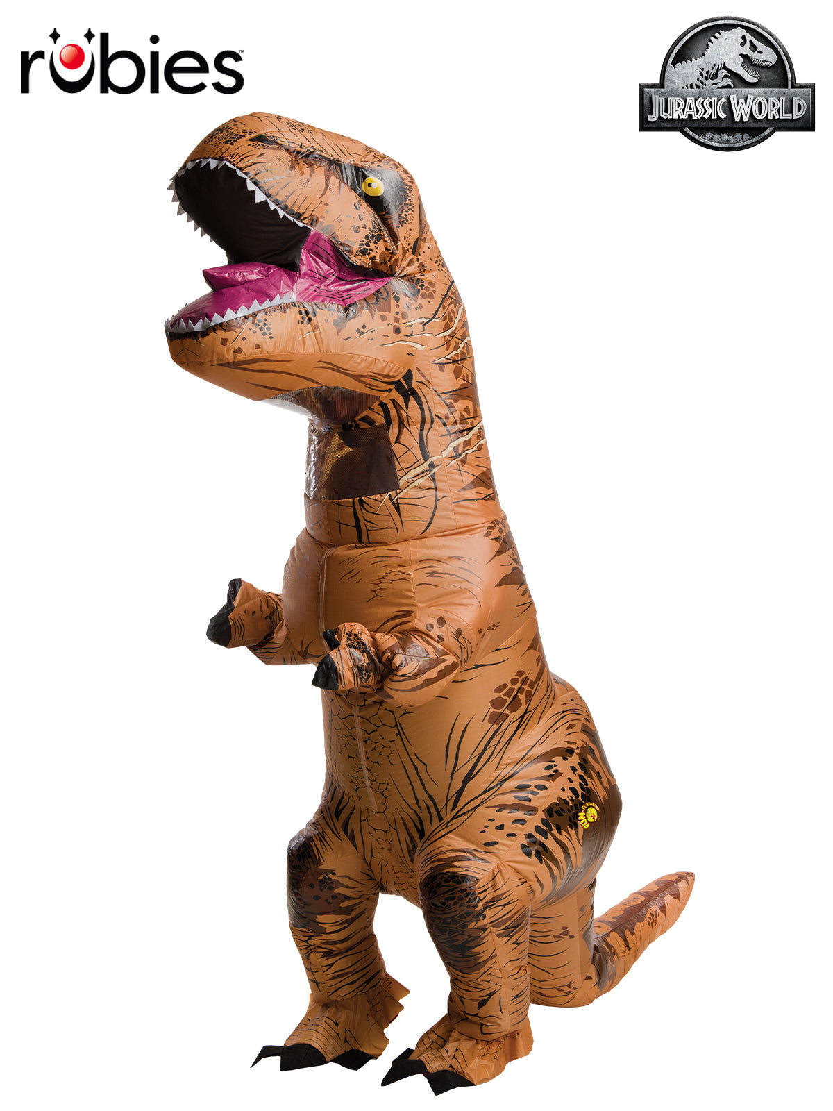 T-Rex Inflatable Costume for Teens Jurassic World Dinosaur Suit with Fan