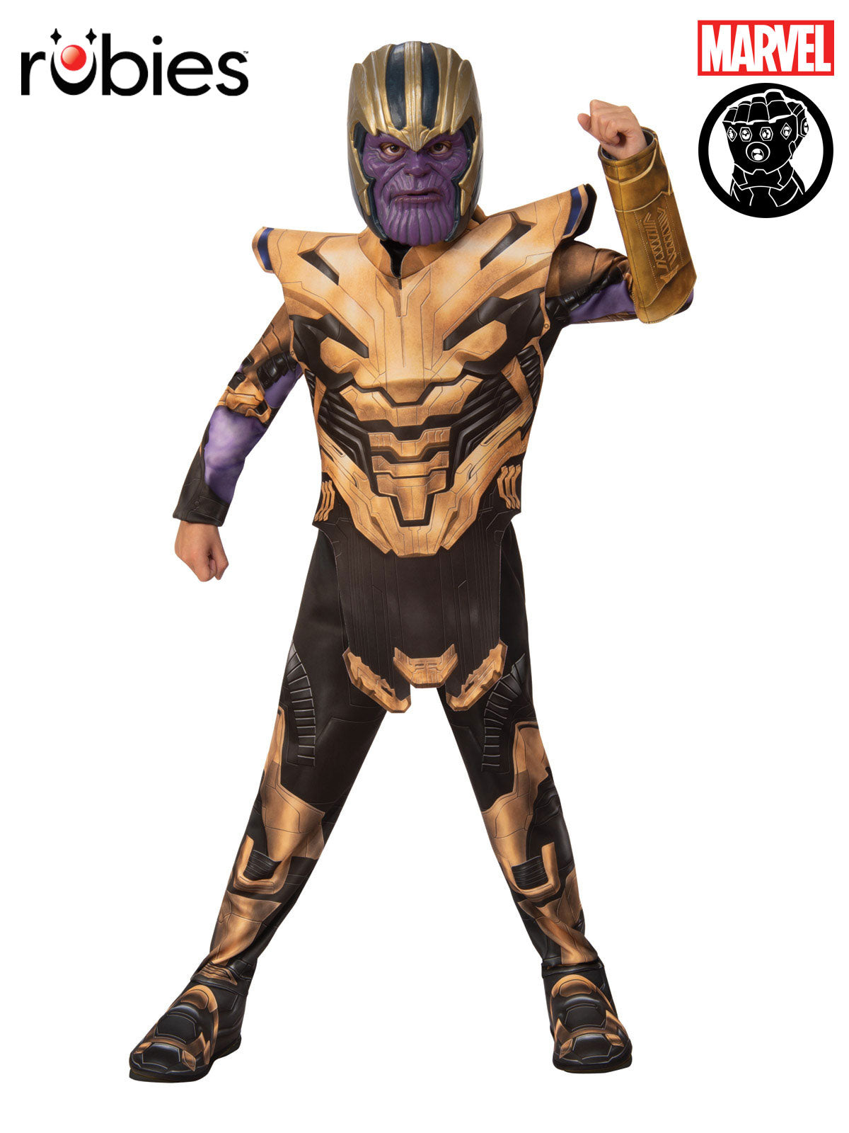 Thanos Costume for Kids Classic Marvel Avengers Outfit with Gauntlet Mask