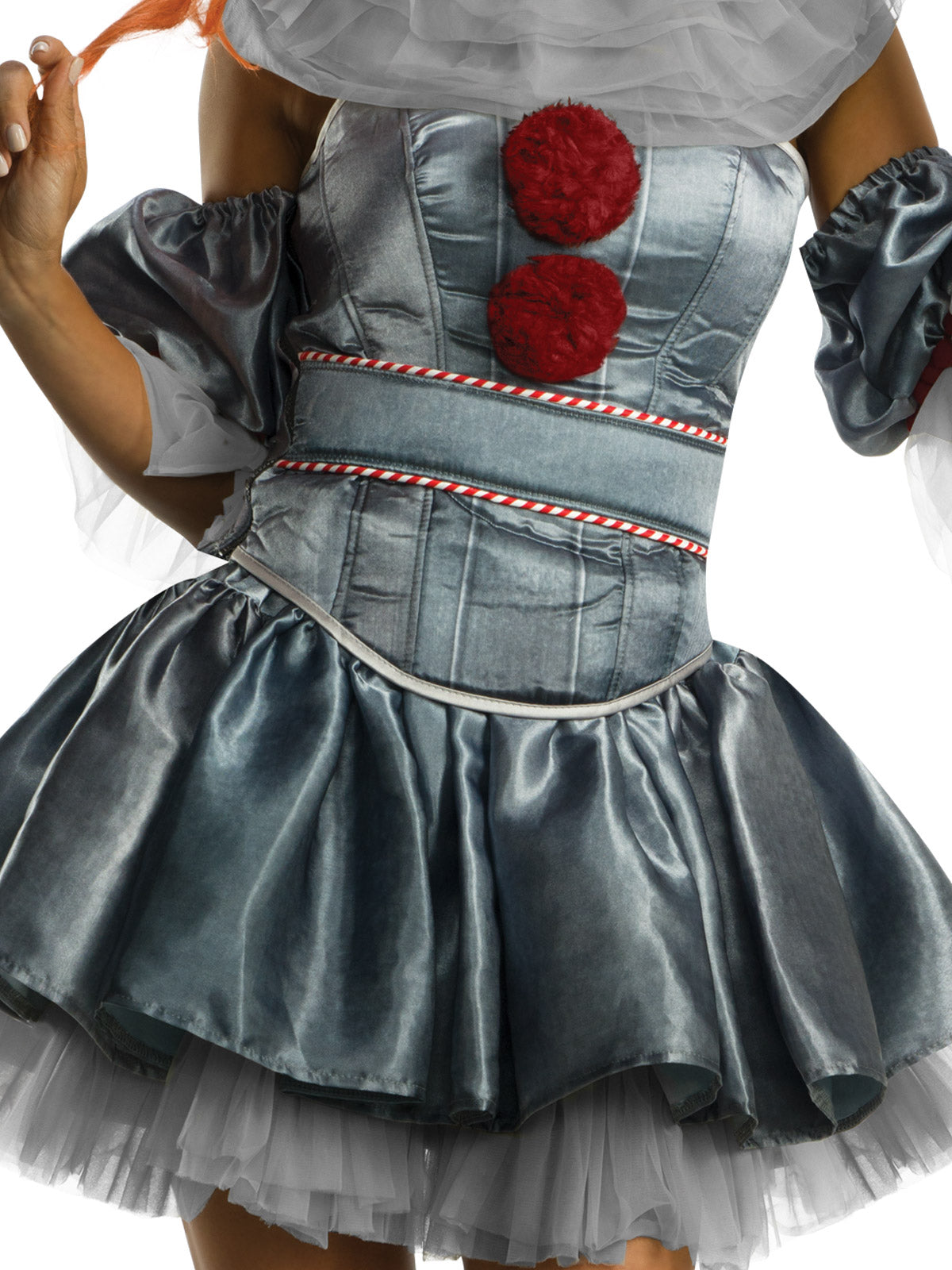Women’s Pennywise IT Chapter 2 Costume with Skirt and Pom Poms