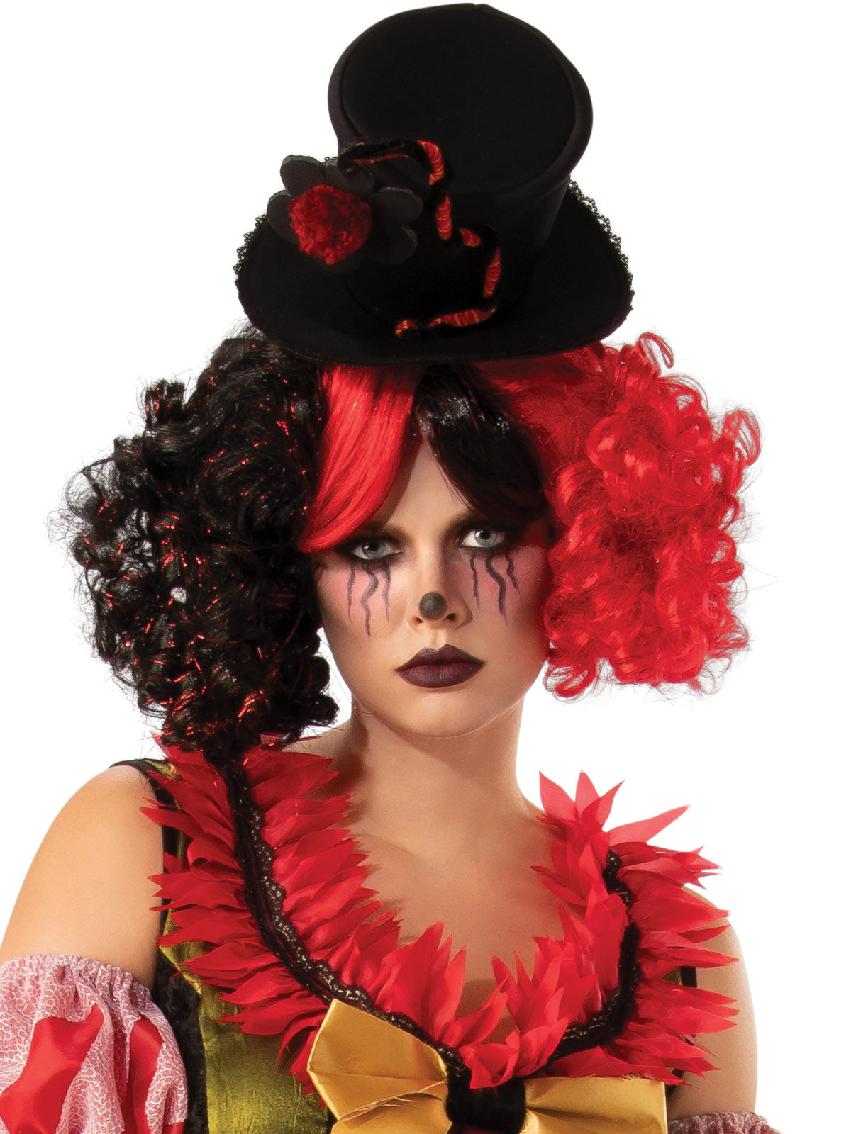 Evil Clown Lady Adult Costume with Hat Halloween Book Week