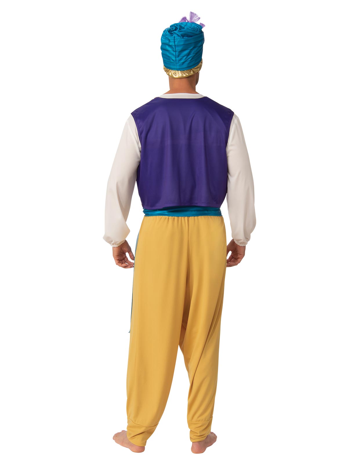 Arabian Prince Costume for Adults Shirt Pants Vest Turban Belt Book Week Outfit