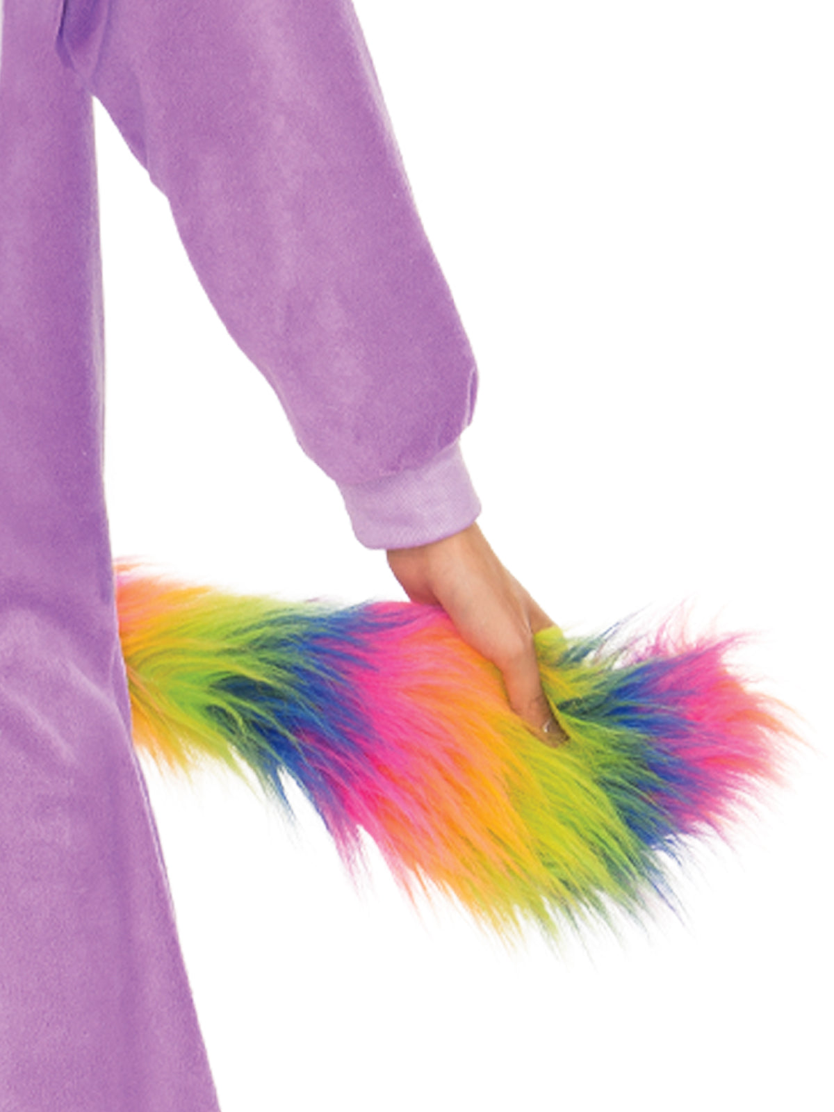 Unicorn Onesie Costume Adult Hooded Jumpsuit with Tail and Horn - Purple