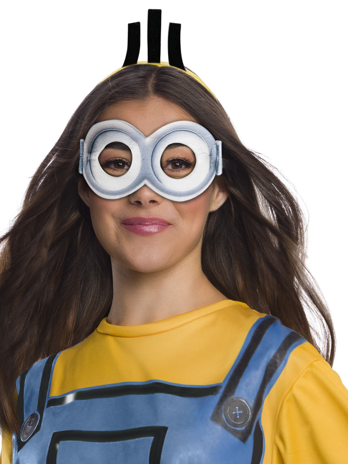 Female Minion Costume Dress with Goggles Gloves and Headpiece