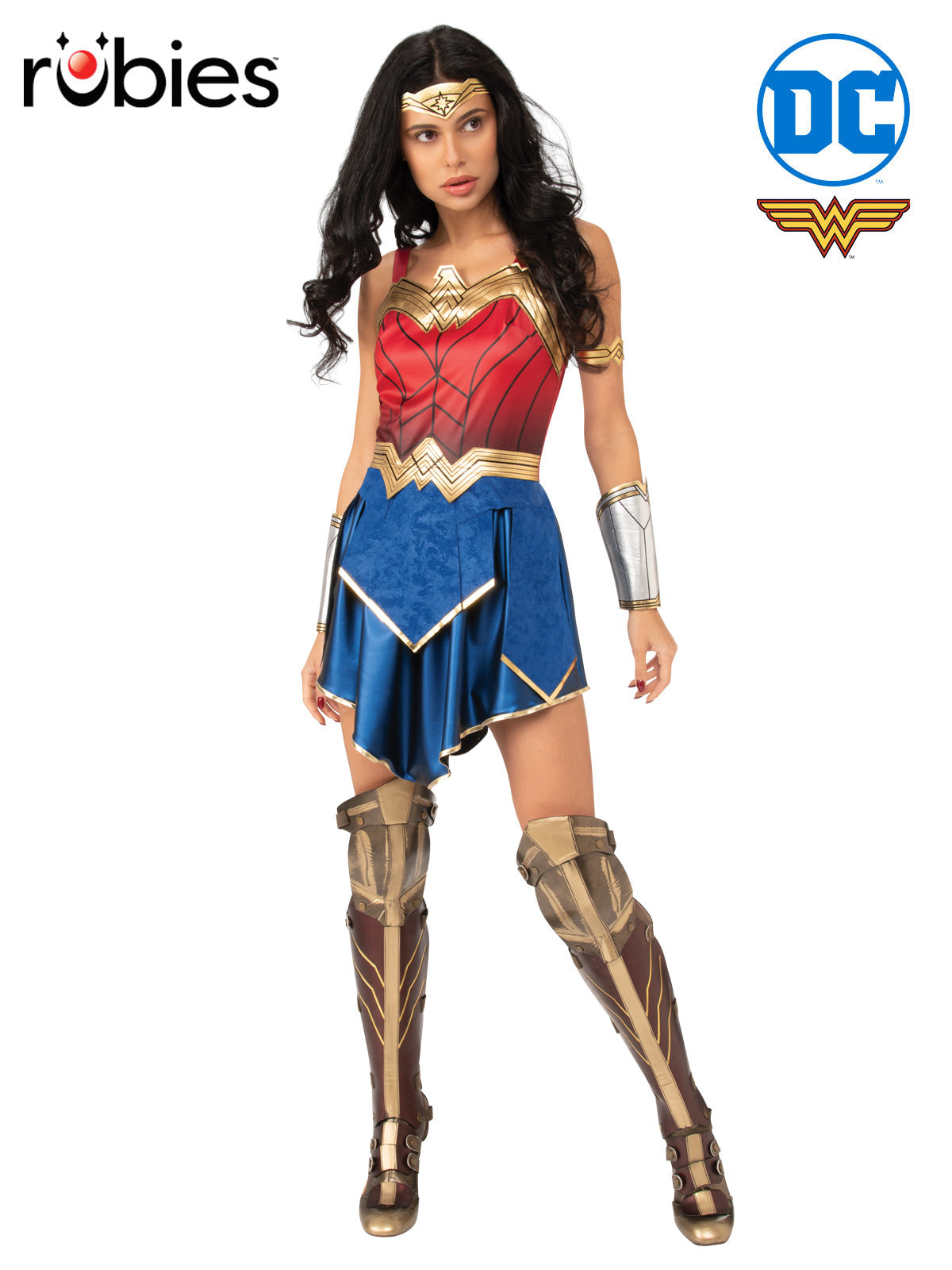 Wonder Woman 1984 Deluxe Adult Costume with Dress, Tiara and Gauntlets