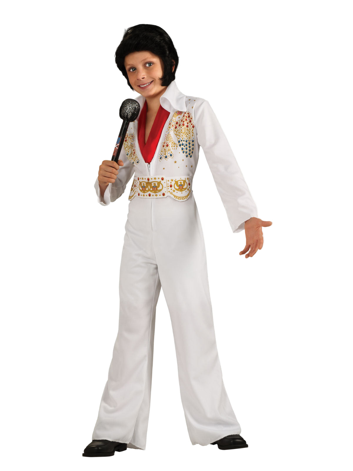 Adult Elvis Presley Costume White Jumpsuit