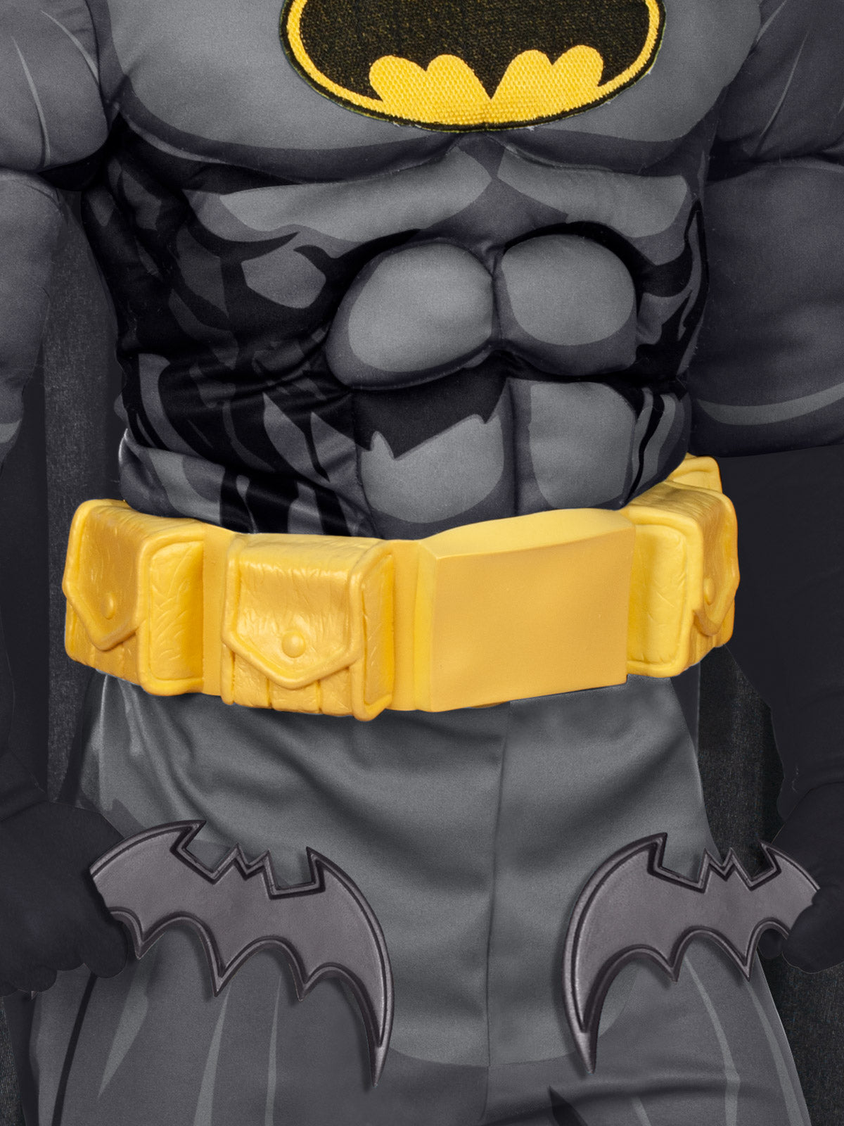 Batman Premium Costume for Kids Official DC Comics with Mask and Accessories Black Colour