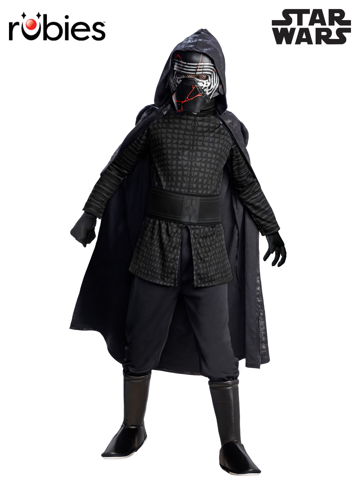 Kylo Ren Deluxe Costume for Kids with Cape, Mask, Gloves and Belt