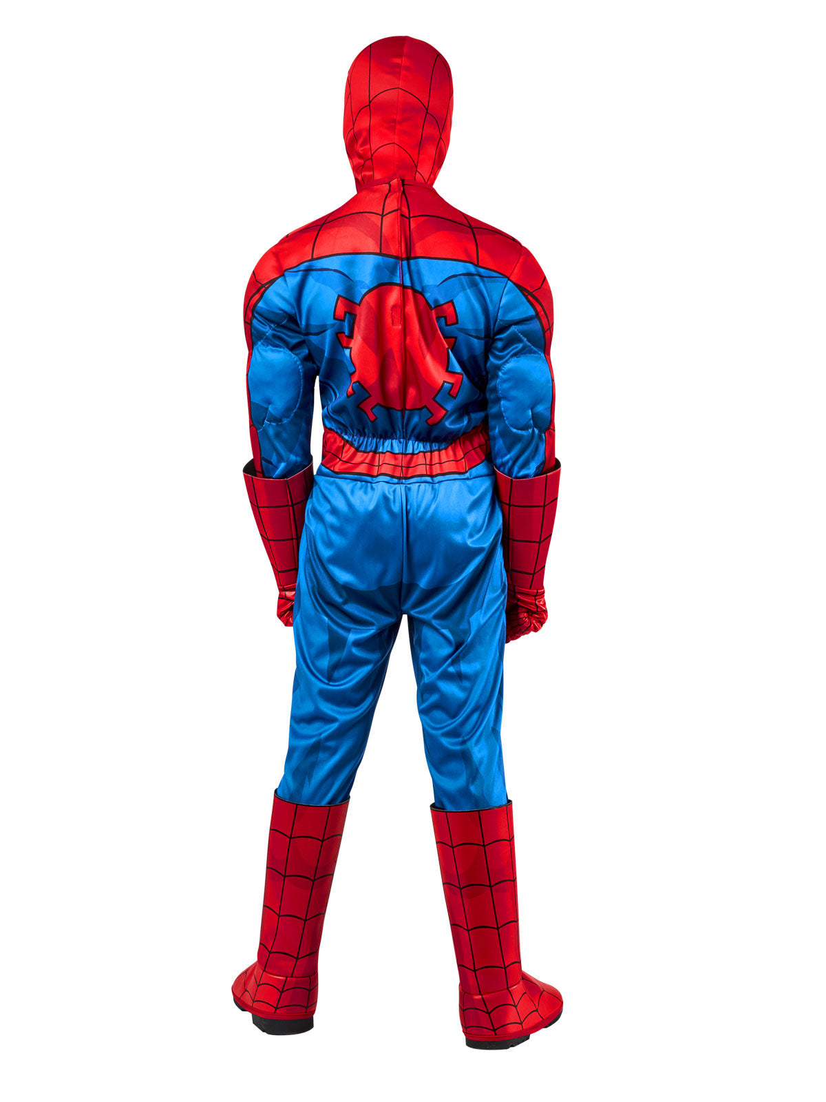 Spider Man Costume for Kids Muscle Chest Jumpsuit with Mask Gloves Superhero