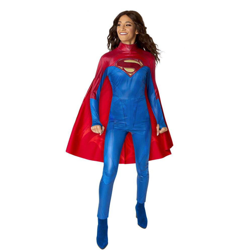 Supergirl Costume for Women Deluxe 2023 The Flash Movie Jumpsuit with Cape