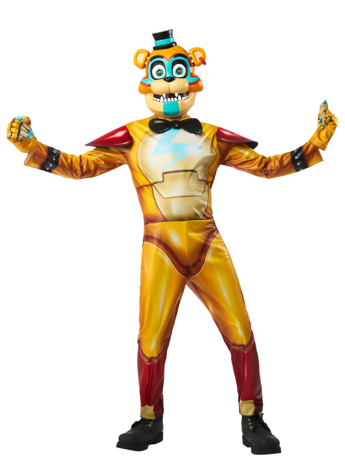 Glamrock Freddy Kids Costume from FNAF with Jumpsuit Halloween Outfit