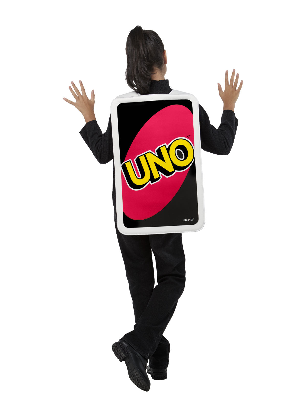 UNO Draw 4 Card Costume for Kids – Official Mattel Tabard for Dress-Up Fun