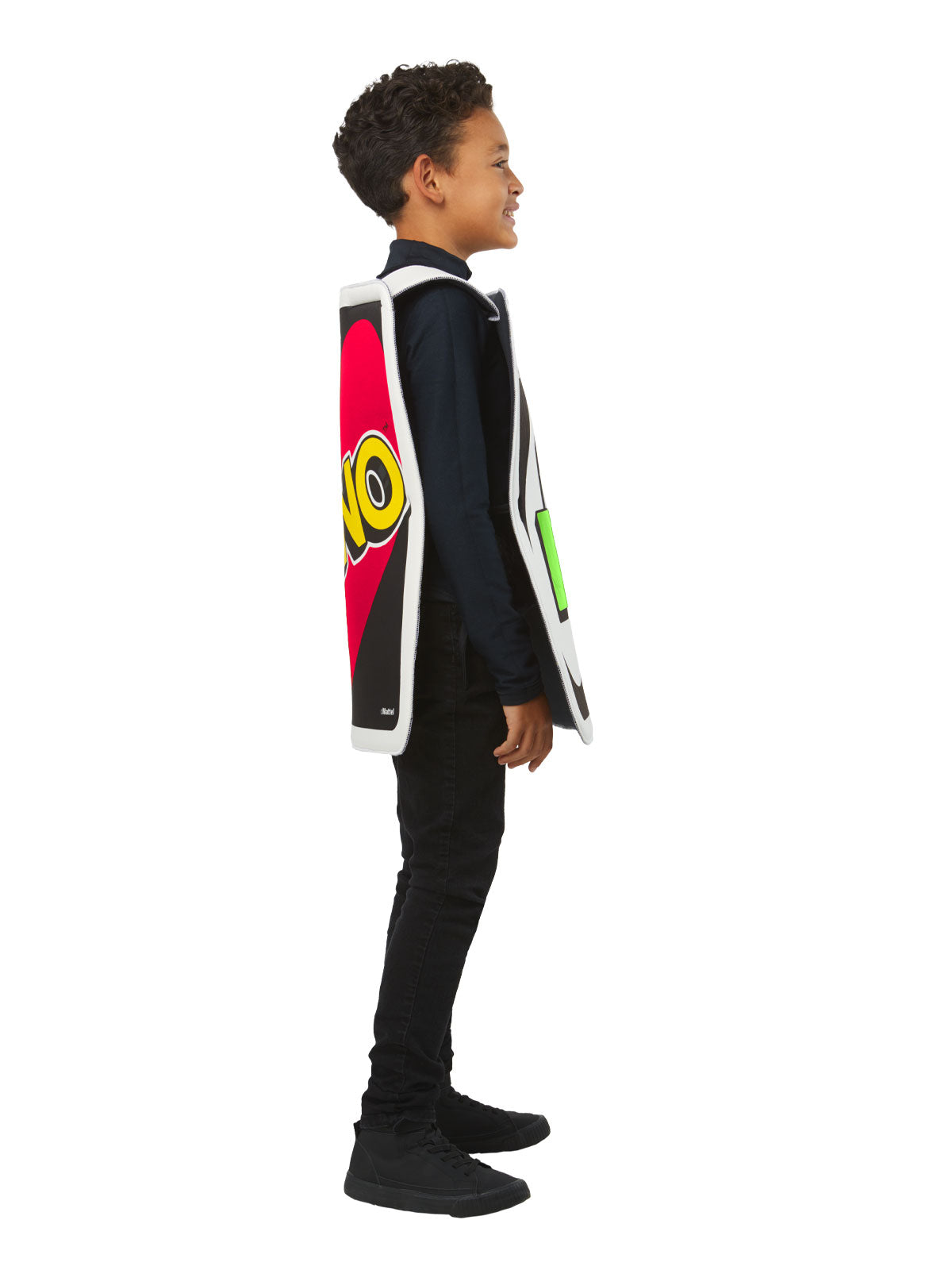 UNO Draw 4 Card Costume for Kids – Official Mattel Tabard for Dress-Up Fun