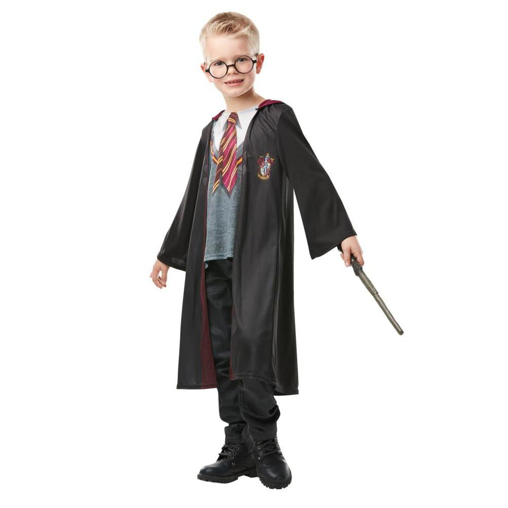Kids Gryffindor Photoreal Robe Costume with Printed Sweater and Tie