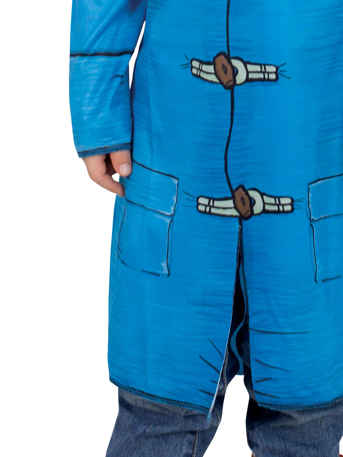 Paddington Bear Kids Costume – Official Licensed Blue Tunic with Mask and Red Hat, Blue Colour