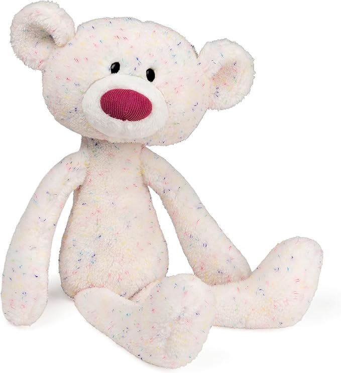 Gund Toothpick Confetti Teddy Bear Kids Soft Toy – 38 cm – White