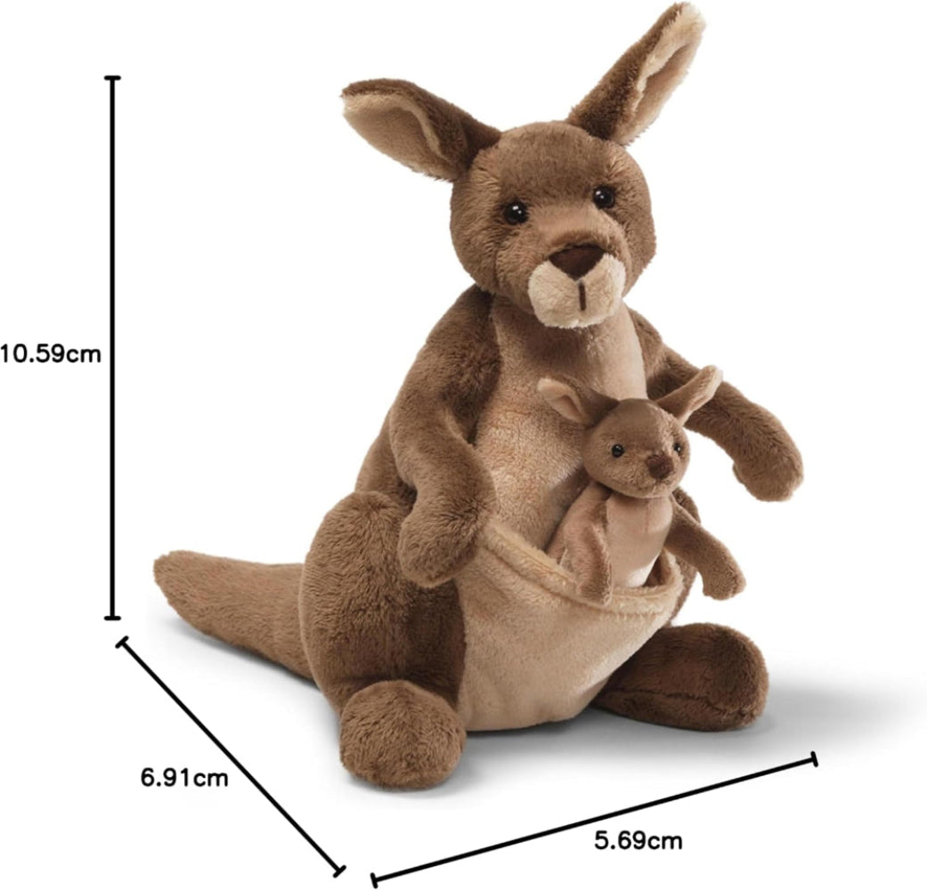 Gund Jirra Kangaroo with Joey Soft Cuddly Plush Removable Baby