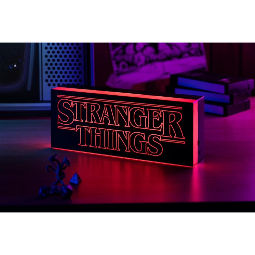 Paladone Stranger Things Logo Light, LED Tabletop Decorative Lamp, Battery Powered
