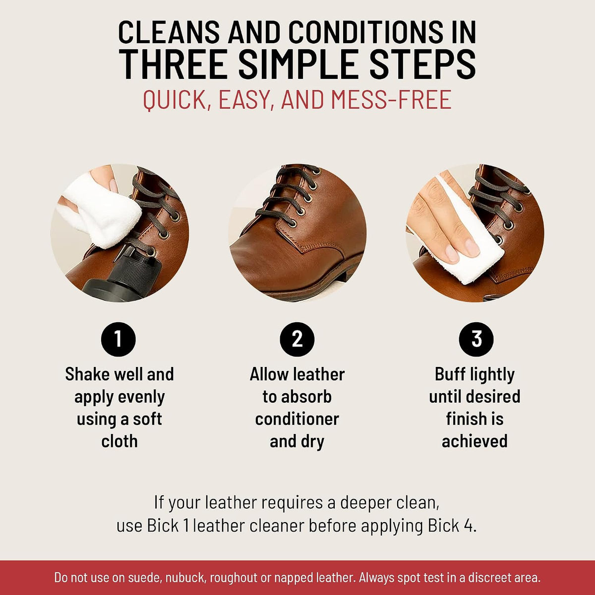 Bickmore Bick 4 Leather Conditioner 8 oz, Polish and Protect Leather Products