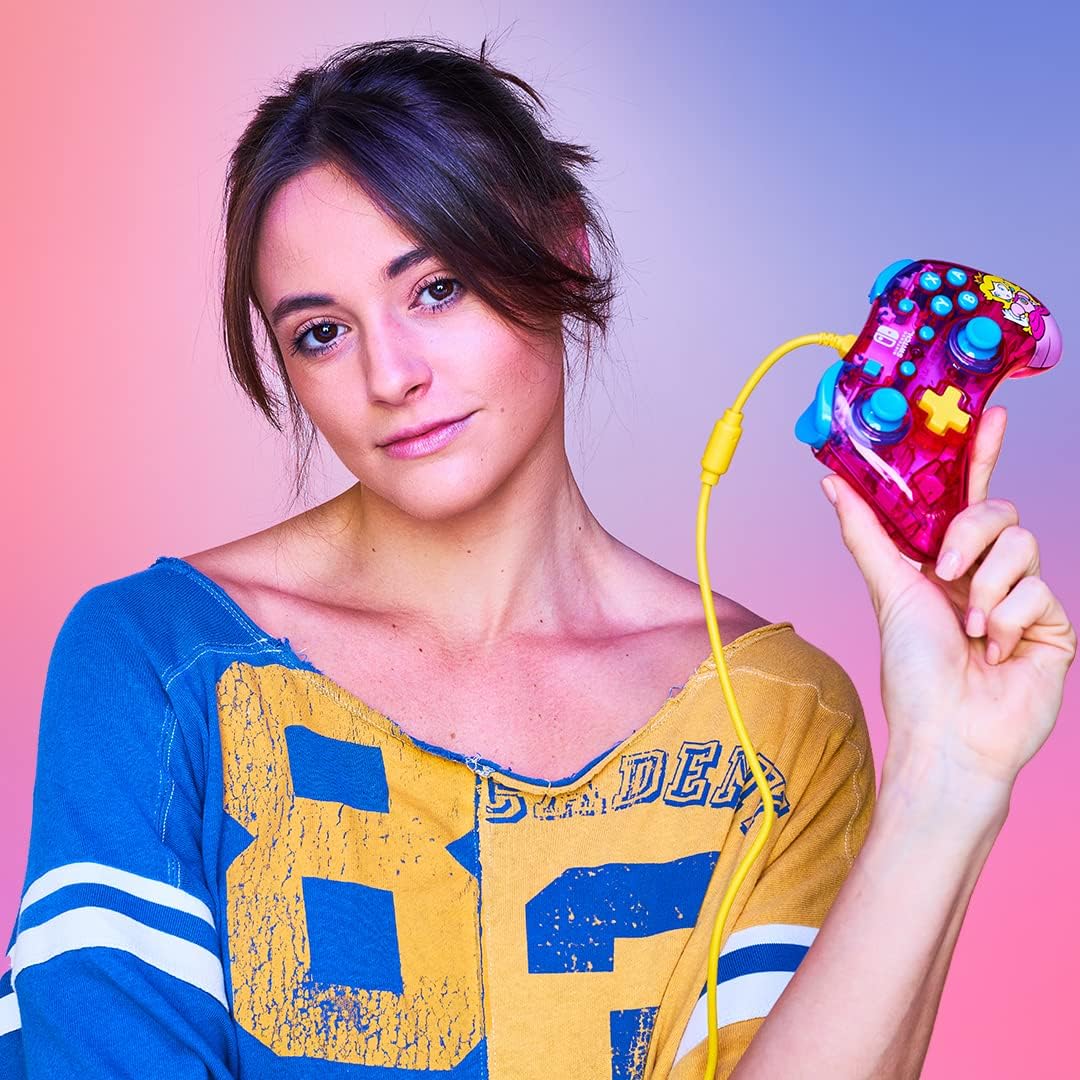 Nintendo Switch Rock Candy Wired Controller – Peach Pink