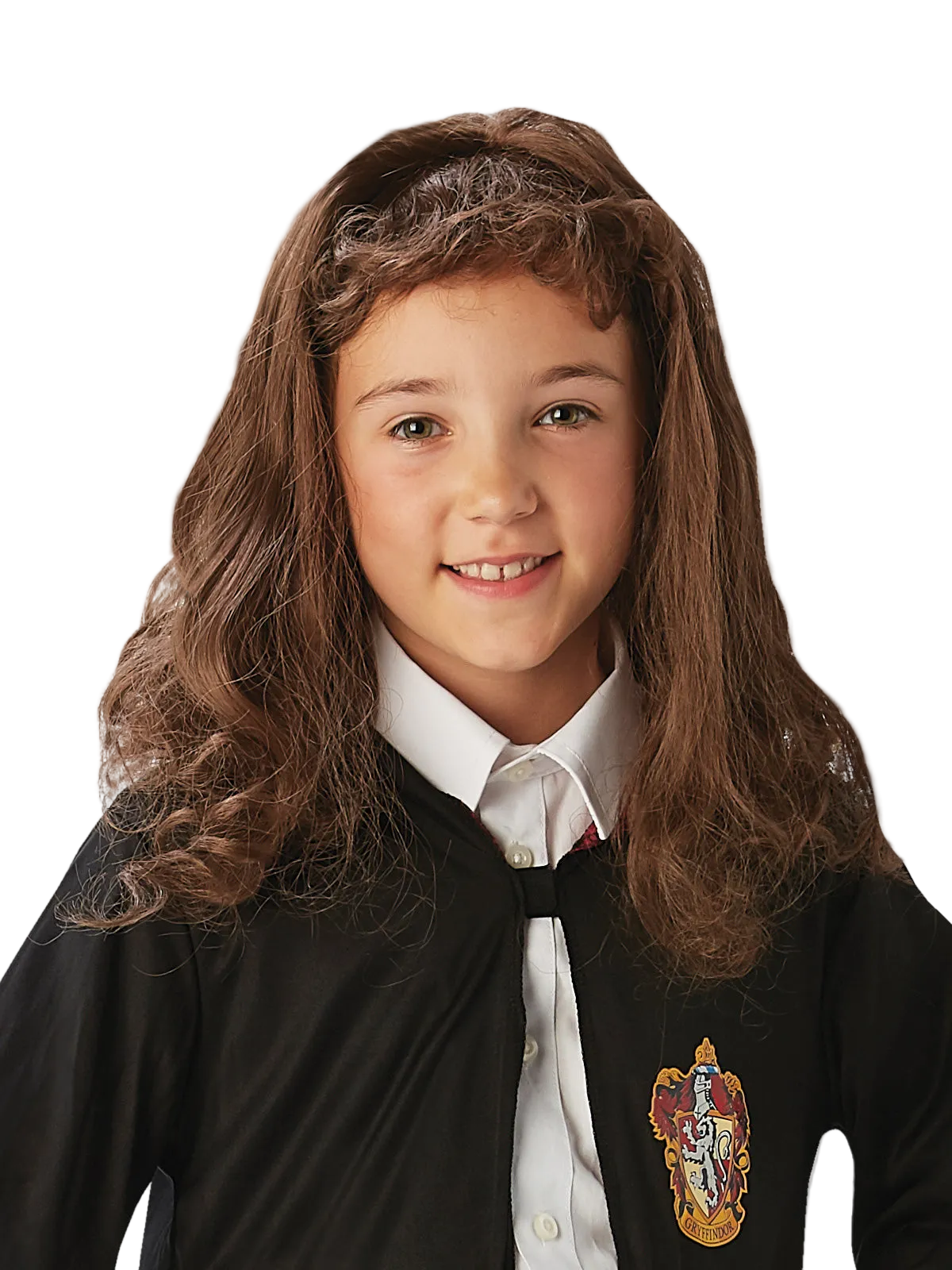 Hermione Granger Child Wig with Long Auburn Hair and Fringe for Dress Up