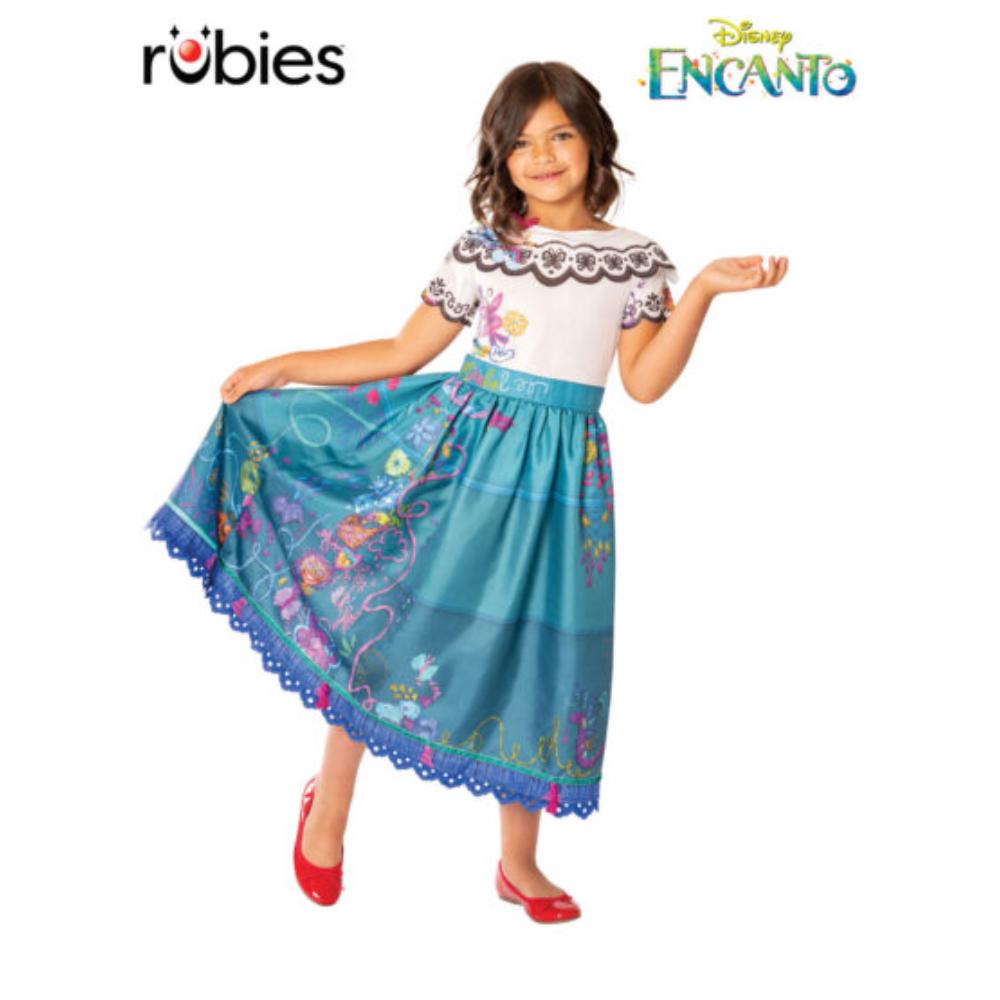 Mirabel Deluxe Costume Child Encanto Disney Dress with Tassels