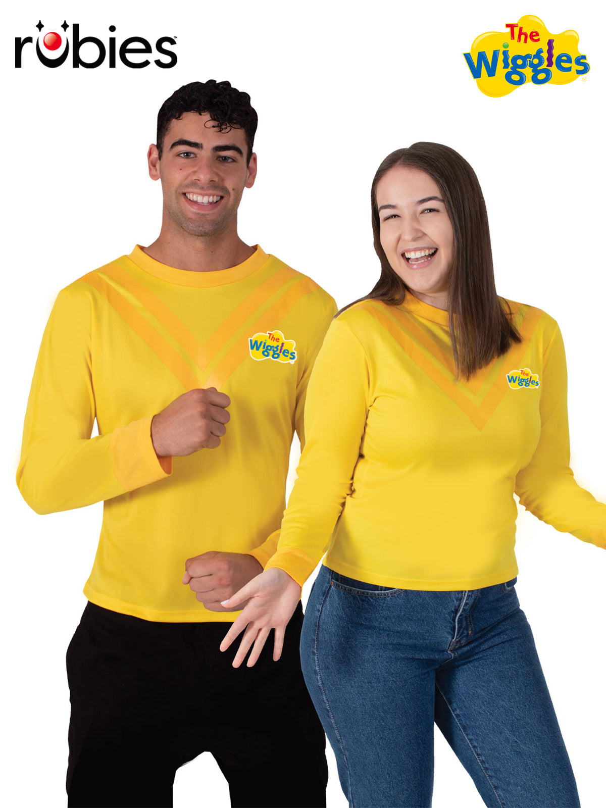 The Wiggles Yellow Skivvy Top Adult Costume