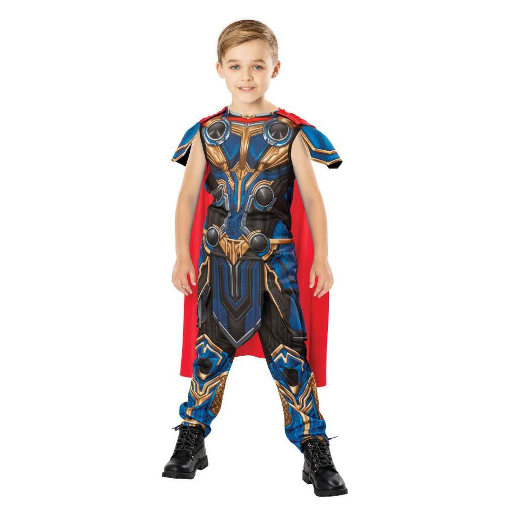 Thor Costume for Kids Love And Thunder Marvel Outfit with Cape, Pants