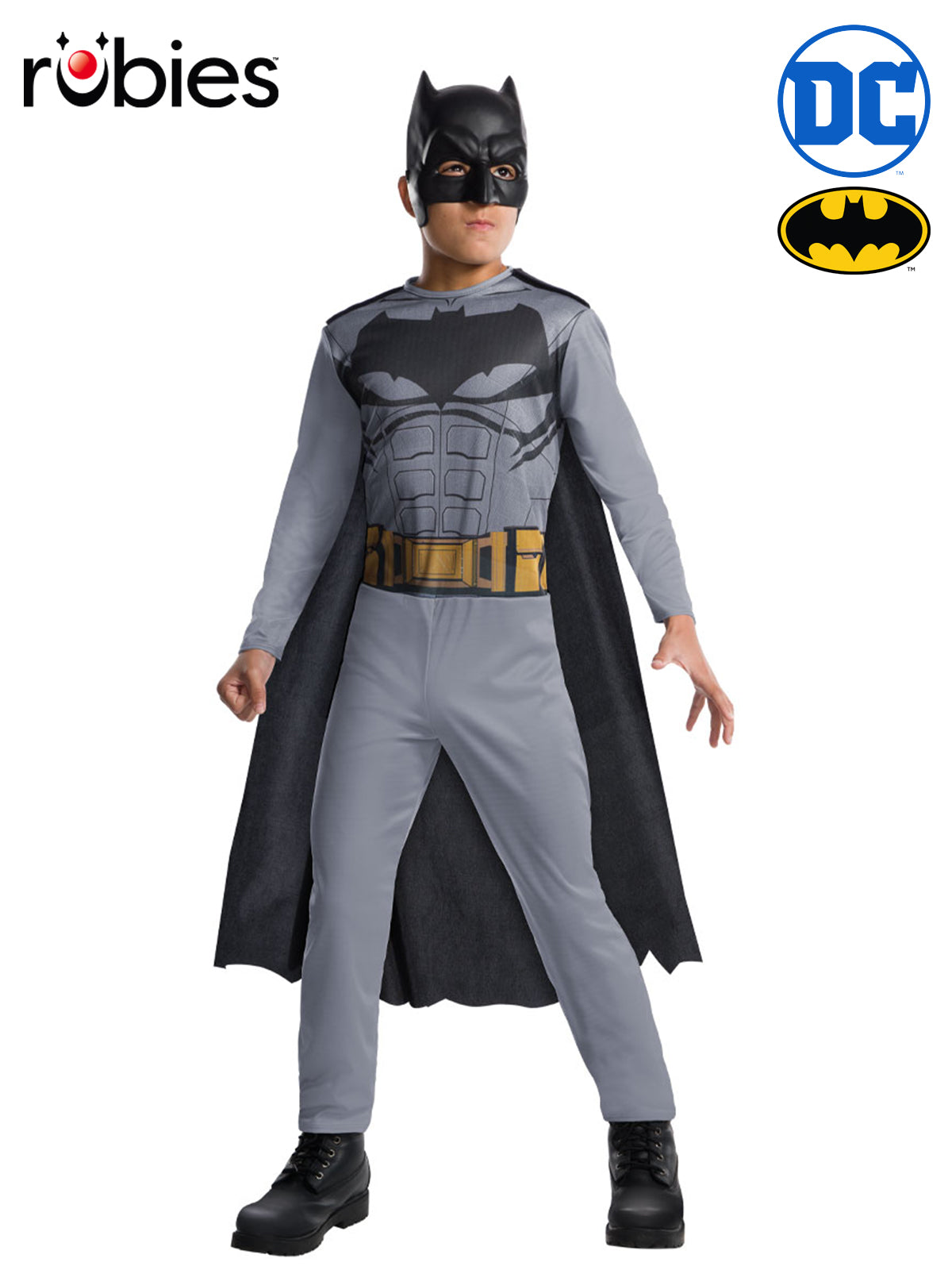 Batman Classic Costume for Children Official DC Comics Superhero Outfit